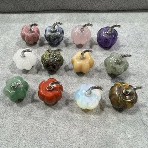 5 piezas al por mayor Calabaza Calabaza Halloween Natural Cuarzo Tallado a Mano Cristal Regalo - Imagen 1 de 4