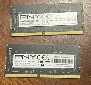 PNY RAM 8GB (1x8GB) DDR4 2666MHz CL19 SODIMM Laptop Memory MN16GK2D43200 - Picture 1 of 1
