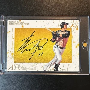 Shohei Ohtani Baseballkarte BBM 2014 gedruckt Autogrammkarte Kämpfer TOP - Bild 1 von 2