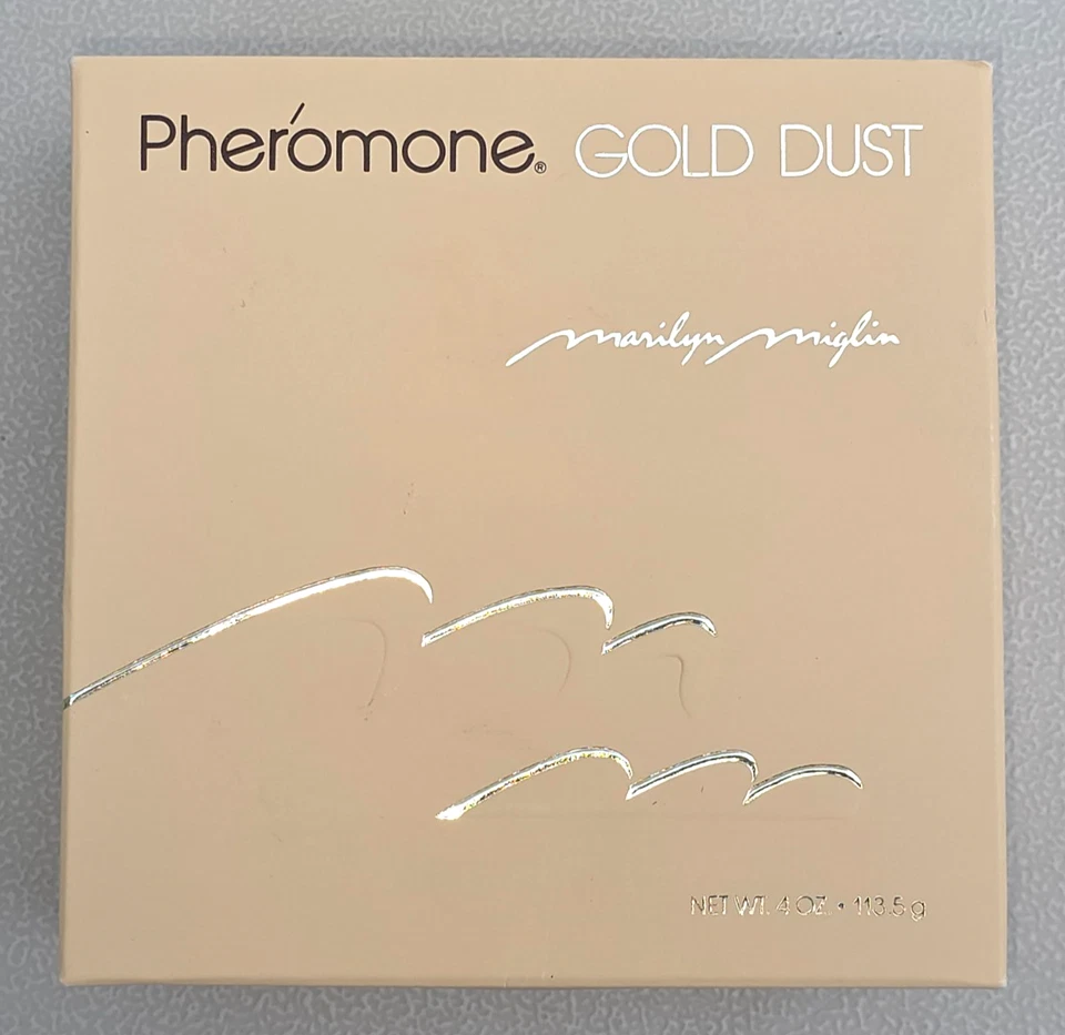 MARILYN MIGLIN FEROMONA POLVO DE ORO POLVO TOCADOR NUEVO SELLADO NOS 4 OZ RARO Foto 1 de 4
