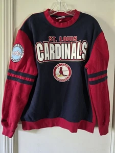 Suéter de los Cardenales de San Luis para Hombres Mediano MLB Béisbol 1982 Serie Mundial Cuello Redondo - Imagen 1 de 8