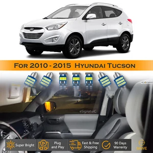 14 x Ultra White LED Lights Interior Package Kit For 2010 - 2015 Hyundai Tucson - Picture 1 of 8