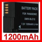 &#9733; 1200 Mah &#9733; Batterie Rechargeable Pour Panasonic Lumix Dmc-Fz200 Fz300  Blc12
