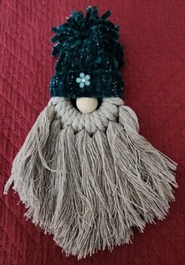 Teal Hat Flower Gnome Magnet (8" long) - Picture 1 of 1