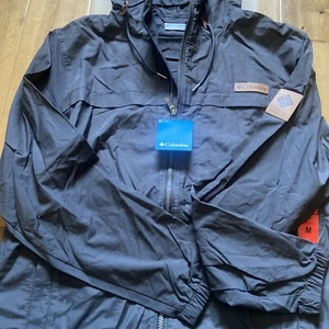 Columbia Carbon Blue Light Weight Water Resistant Coat Men Jacke MEdIUM Neu - Bild 1 von 5