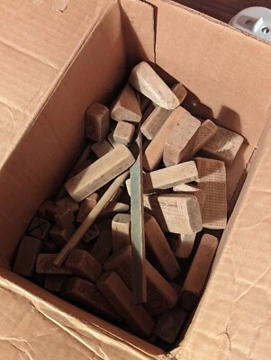 Vintage/Antique (?) tinker toys & building blocks - HUGE set - well over 100pcs. - Image 1 of 3