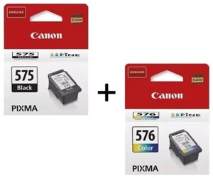 KIT 2 CARTUCCE ORIGINALI PG575 CL576 nero + colore UFFICIALI HP - Foto 1 di 1