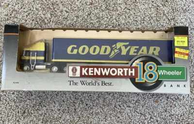 Liberty Classics #30031 Goodyear Kenworth Semi K100E Die Cast Metal Bank.  A1 - Image 1 of 4