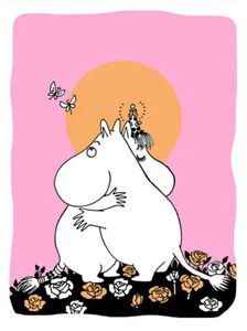 Moomin Greeting Card Letterpressed  Love - Picture 1 of 1