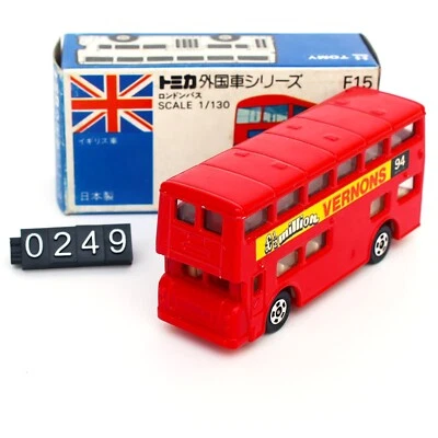 VENDA - Nova Tomica F15 London Bus Scale 1/130 Japão Diecast Tomy Caixa Branca Azul - Imagem 1 de 4