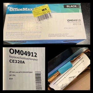 OfficeMax Black CE320A OM04912 Printer Cartridge for HP Laser Jet CM1415 HP128 - Picture 1 of 11