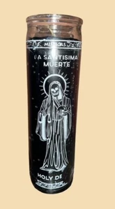 Santa Muerte Veladora Poderosa Con Oracion /Holy Death Candle with Prayer 7 Days - Picture 1 of 27