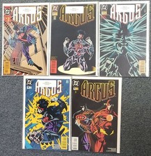ARGUS #1-5 DC Comics April 1995 Missing issue #6 SET LOT RUN! SIGNED! ALL NM!
