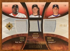 David ORTIZ MORNEAU TEIXEIRA 2007 Ultimate Collection Ensemble Triple Relic /50