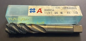 OSG 1 1/8”-7 Ticn Tap 4 Flutes Used - Picture 1 of 4