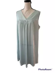 Vanity Fair Blue Women’s Size XXL Night Gown Made In USA - Picture 1 of 7