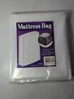 NEW- 2 Pack Queen Size Mattress Bag Clear Mattress Storage Bag Tear Resistant