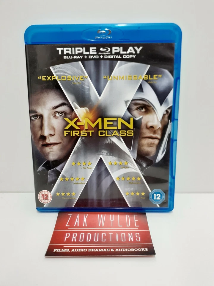 X-Men: First Class | Triple Play Blu Ray DVD | Very Good 👍  - Image 1 of 1