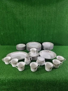 45pc Everbrite Savanah Japan Fine China Dinner Set Serving for 8 Excellent Cond. - Picture 1 of 10