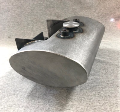 USA MADE Oval Center Fill Custom Oil Tank W/ Battery Tray For Harley & Customs - Image 1 of 4