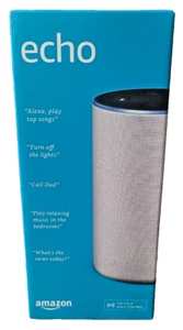 Amazon Echo (2nd Generation) Smart Assistant - Sandstone Fabric - NIB NRFB - Picture 1 of 5