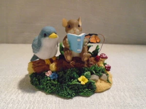 Charming Tails Sharing Good Time With Friends Mouse Bird Figurine 88/132 - Picture 1 of 7
