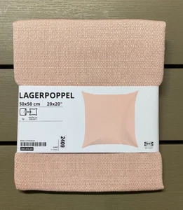 IKEA LAGERPOPPEL Cushion Cover, Light Pink, 50x50 cm / 20x20" Brand NEW - Picture 1 of 5