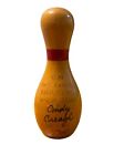VTG 82-83 Mini Wooden Bowling Pin State County Bowling League Cindy Creagh 130