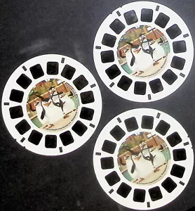 Juego de 3 carretes THE PENGUINS OF MADAGASCAR Nickelodeon 3d View-Master - Imagen 1 de 2