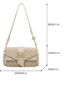 Trendy Letter Design Fashion  Multi-Compartment Flap One Shoulder/Crossbody Bag - Picture 1 of 6