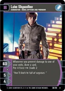 STAR WARS TCG WOTC EMPIRE STRIKES BACK LUKE SKYWALKER (J) 38/210 GEM MINT - Picture 1 of 1