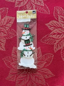 RARE - JOLEE'S SNOWMEN X2 EMBELLISHMENTS - RETIRED - FREE SHIPPING - Picture 1 of 1