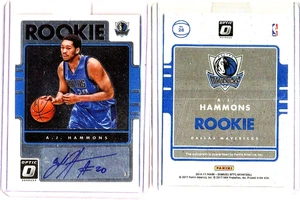  A.J. HAMMONS  2017 Panini Donruss Optic ROOKIE No. 28 Autograph Guaranteed - Bild 1 von 3