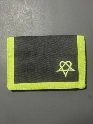 Cartera de lona negra Y2K HIM Heartagram Skateboarding Foto 1 de 4