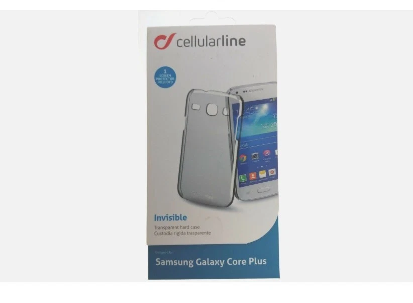 CUSTODIA RIGIDA TRASPARENTE INVISIBLE PER SAMSUNG GALAXY CORE PLUS CELLULARLINE - Immagine 1 di 1
