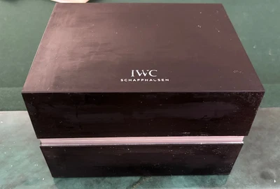 Empty IWC Box  6 1/2"  x  5 1/2" x 4 1/4" Deep Rubber Inside Perfect - Image 1 of 4