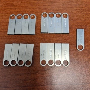 Kingston DTSE9 16GB 17 Pack Bundle Silver Metal USB2.0 Drive Flash Memory Stick - Picture 1 of 10