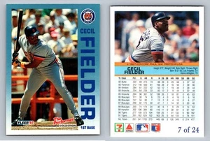 Cecil Fielder First Base Detroit Tigers Fleer 1992 Performer Card 7 - Picture 1 of 12