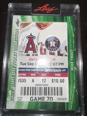 2022 Leaf Mike Trout TC-69 - Image 1 of 2