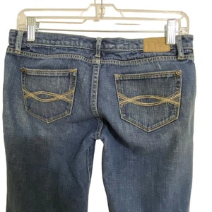 Vintage Y2K Abercrombie & Fitch Jeans Womens 30 x 32 Wide Leg Low Rise Denim - Picture 1 of 8