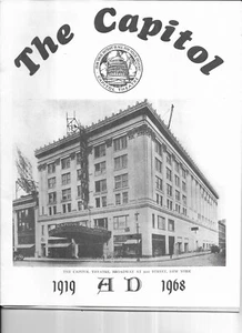 THE CAPITOL THEATER NEW YORK HISTORY 1919 A..D.-1968 - Picture 1 of 2
