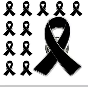 Prendedor de solapa de concientización sobre el cáncer de colon esmalte cinta AZUL OSCURO 12 PIEZAS - Imagen 1 de 7