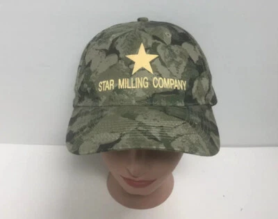 Gorra de béisbol vintage Cobra Star Milling Company sombrero camuflaje Snapback camionero Foto 1 de 4
