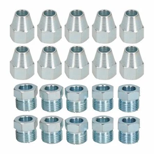 Accesorios de tubería de freno de acero macho y hembra de 5/8"" x 18 UNF para tubería paquete de 20 de 3/8 - Imagen 1 de 8