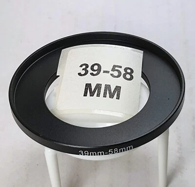 39-58mm Metal Step Up Adapter Ring 39mm Lens to 58mm Filter Converter 39-58 New - Image 1 of 4