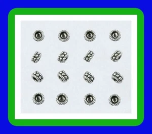 TOP QUALITY!  4mm Non Tarnish .935 ARGENTIUM Sterling Silver Spacer Beads (10pc) - Picture 1 of 4