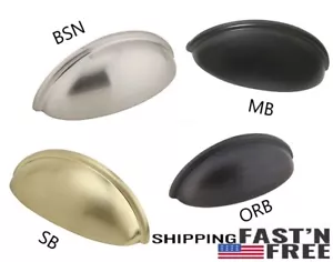 3" Bin Cup Drawer Handles Pulls Cabinet Hardware 6P/10P/25P - Picture 1 of 27