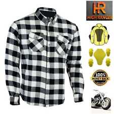Men Motorbike Flannel Lumberjack Shirts Reinforced with DuPont™ Kevlar® fiber
