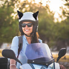 Fun Helmet Accessories: Animal Ear Plush Ornaments for Motorbike