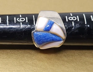 Vintage DTR Jay King Sterling Silver Lapis Band Ring size 7 - Picture 1 of 6
